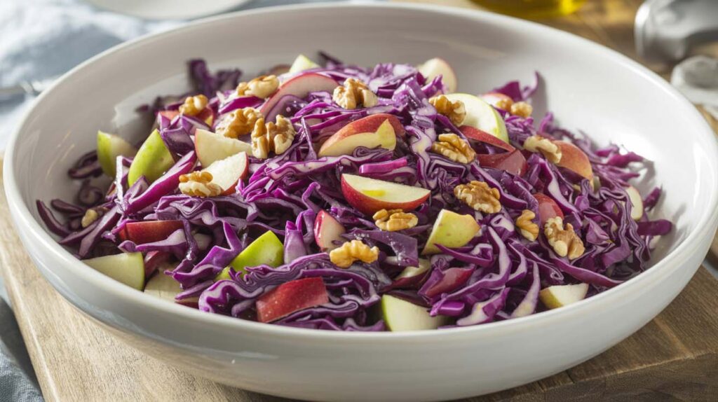 Ensalada Tibia de Lombarda y Manzana